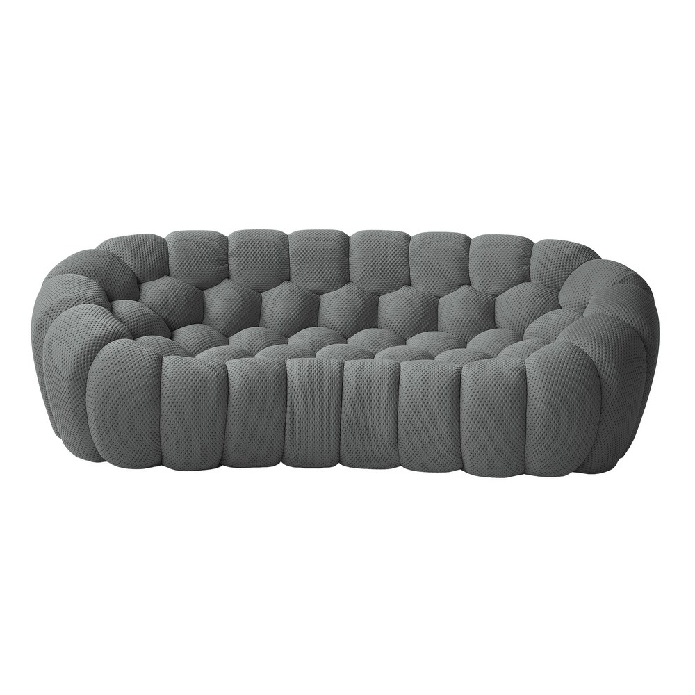 NLFZEK Cloud-Inspired 3-Seater Sofa – Deep Seat 3D Knit Couch for Living Room