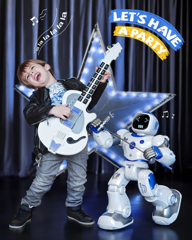 Ruko 1088 Smart Robot for Kids – Programmable RC Robot with Voice & App Control