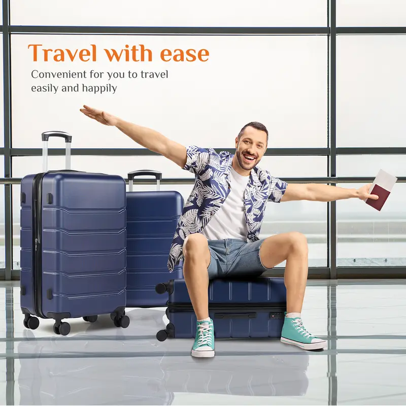 loisel Lightweight Hardshell Suitcase | Expandable ABS Luggage with TSA Lock & 360° Spinner Wheels