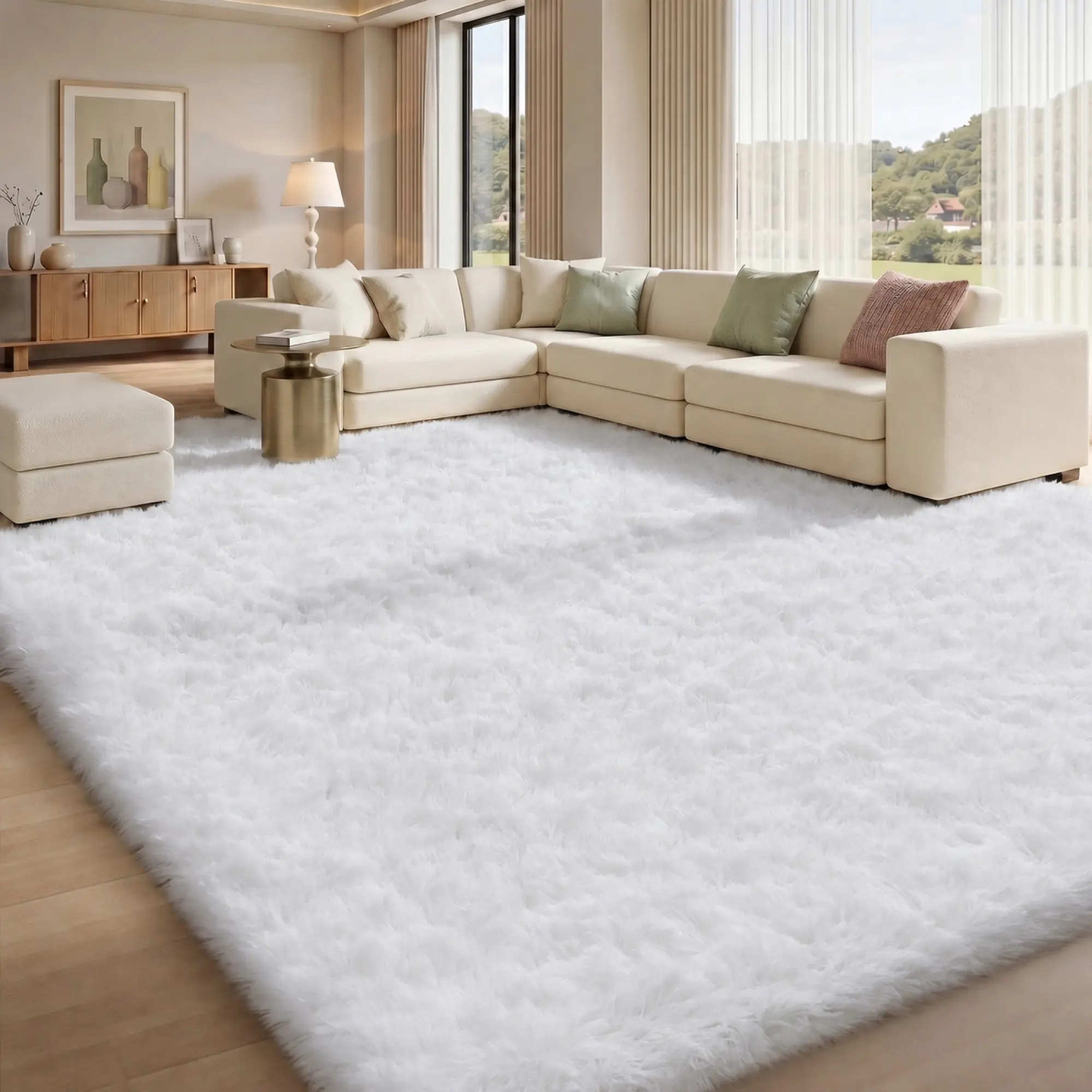 Cloud-Like Fluffy Rug | Super Soft Plush Carpet for Bedroom, Living Room & Cozy Spaces