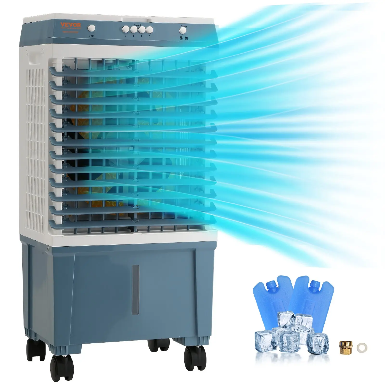 Beat the Heat with VEVOR 2100 CFM Evaporative Air Cooler | Powerful, Portable & Energy Efficient