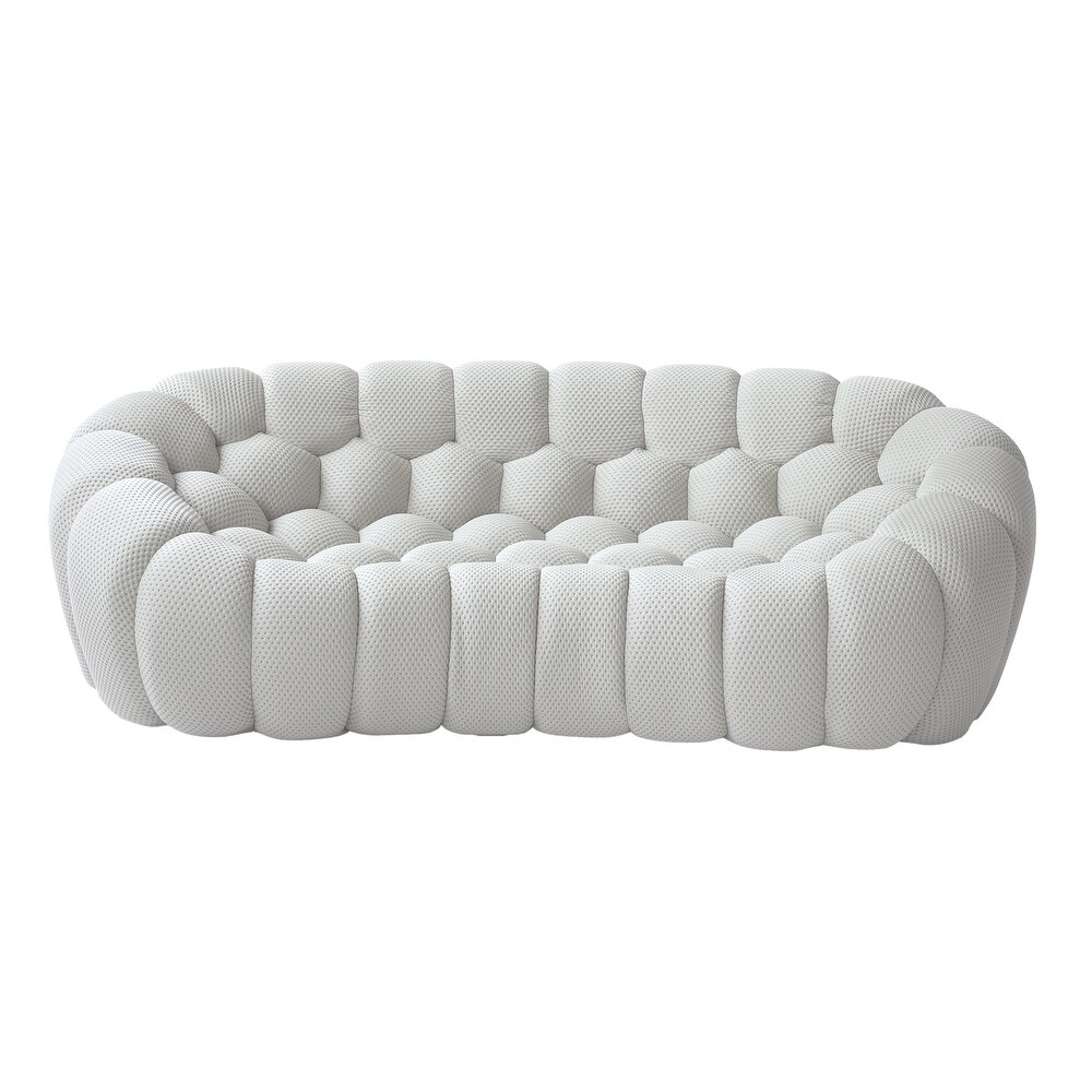 NLFZEK Cloud-Inspired 3-Seater Sofa – Deep Seat 3D Knit Couch for Living Room