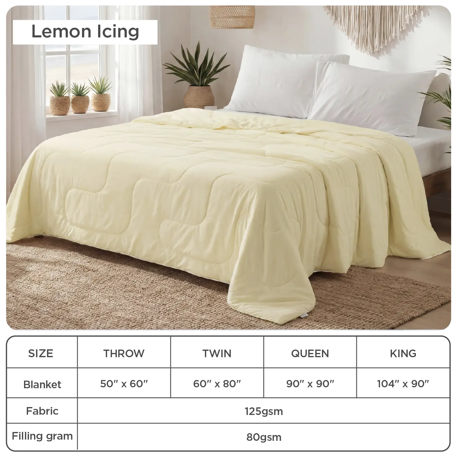 Cooling Bamboo Blanket | Ultra Soft Lightweight Summer Comforter for Hot Sleepers, Breathable Cozy Bed Throw