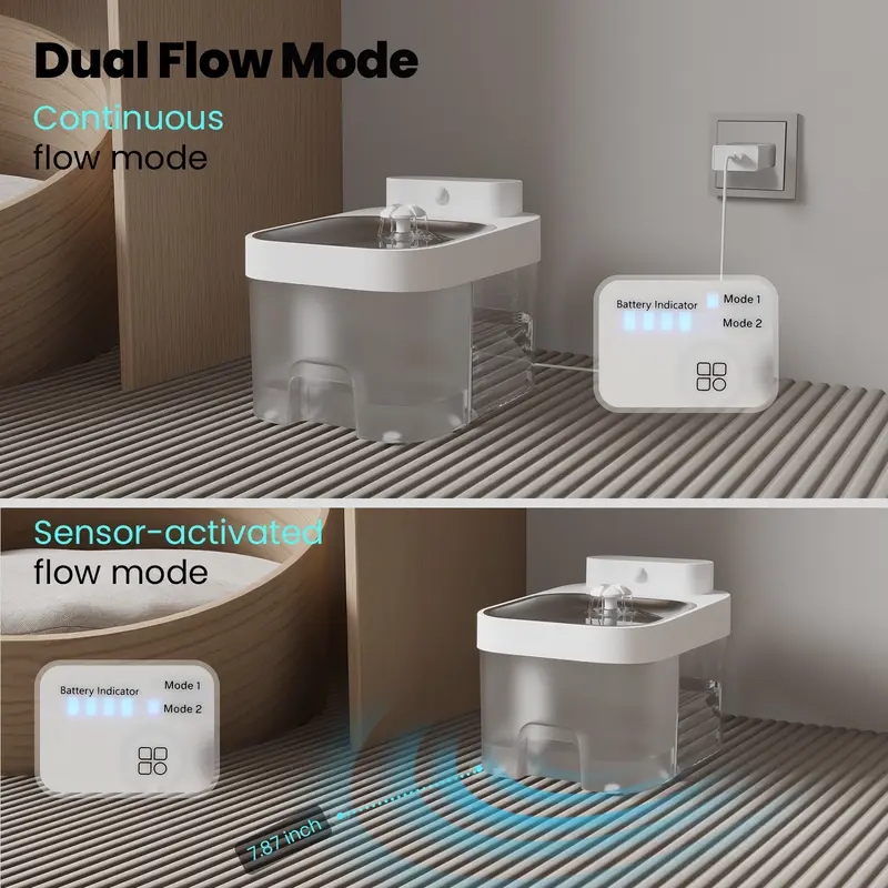 HAPAW Smart Cat Water Fountain | Filter-Free, Clean & Waste Water Separation, APP Control