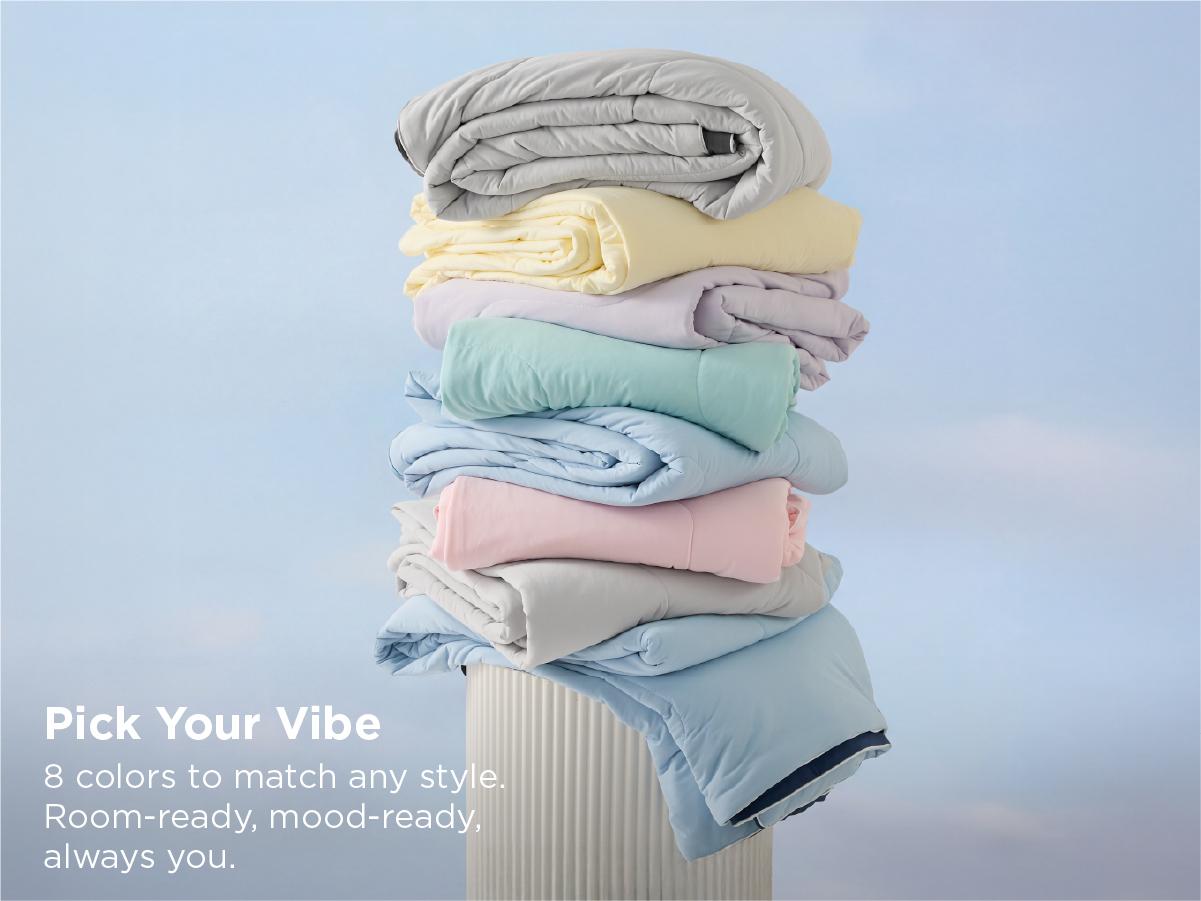 【backtoschool】Bedsure Summer Cooling Comforter for Hot Sleepers ,Ice Cream Blanket,Breathable Oversized  Design, Lightweight, RayonDerived from Bamboo, Comfy Bedding,  Gifts,  Teenage Bedroom Accessories, Cooling Blanket, Bedroom Decor
