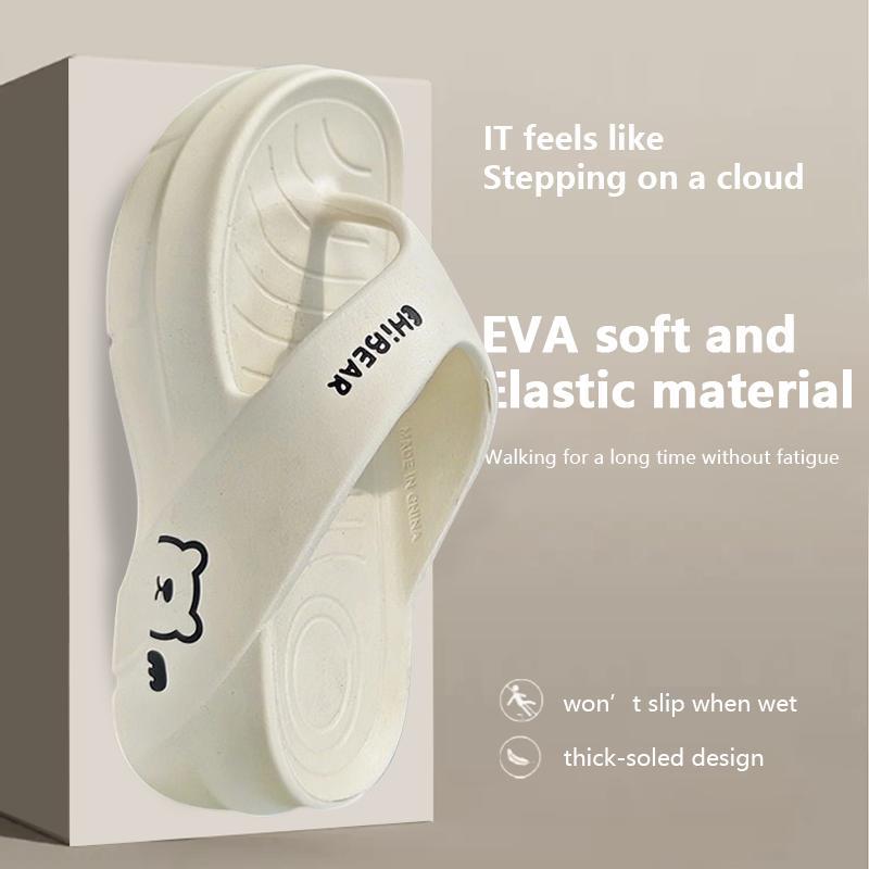 Women's EVA Foam Flip Flop Slides - Cute Comfy Sandals with Soft, Non-Slip, Breathable, Lightweight Soles, Ideal for Beach and Casual Home Use, Sandals For Women