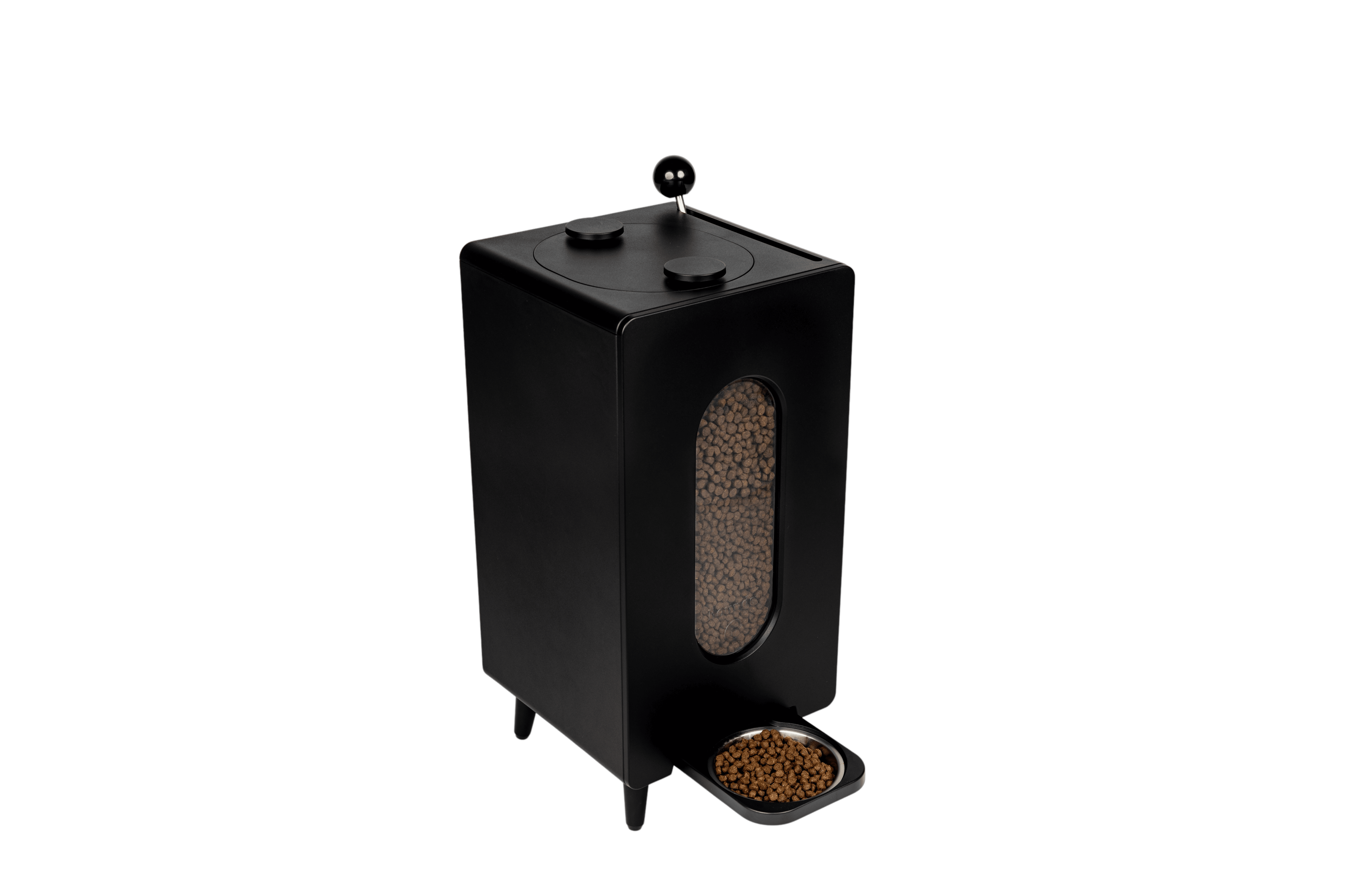 NLFZEK Kibble Dispenser | Elevated Dog Food Storage & Feeding Station with Stainless Steel Bowl