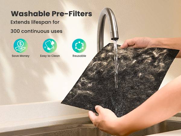 oneisall air purifiers for home pets, 3-in-1 Washable HEPA Filter, Dual-Sided Filter with 200g Activated Carbon, Pet-Friendly Design &ndash; Pet Lock, Allergen Relief & Odor Removal Summervibes Petlovers summerwins