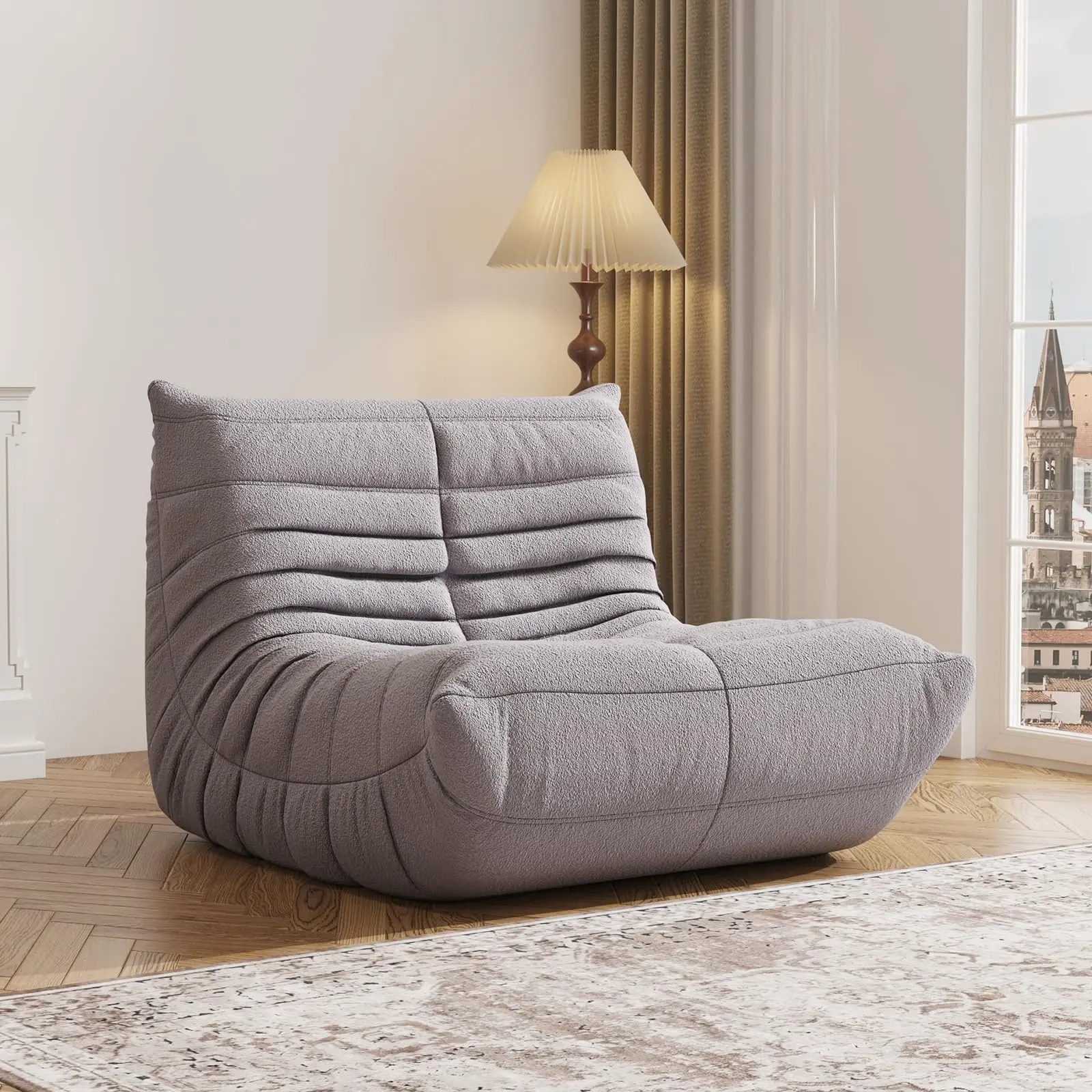 Loisel CloudNest Bean Bag Sofa – Ultra Soft Memory Foam Lounge Chair for Living Room, Bedroom & Home Office