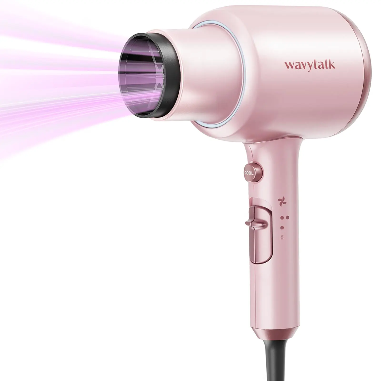 Wavytalk Blown Away Ionic Hair Dryer | 1875W Fast-Drying Hair Dryer with Diffuser & Styling Comb