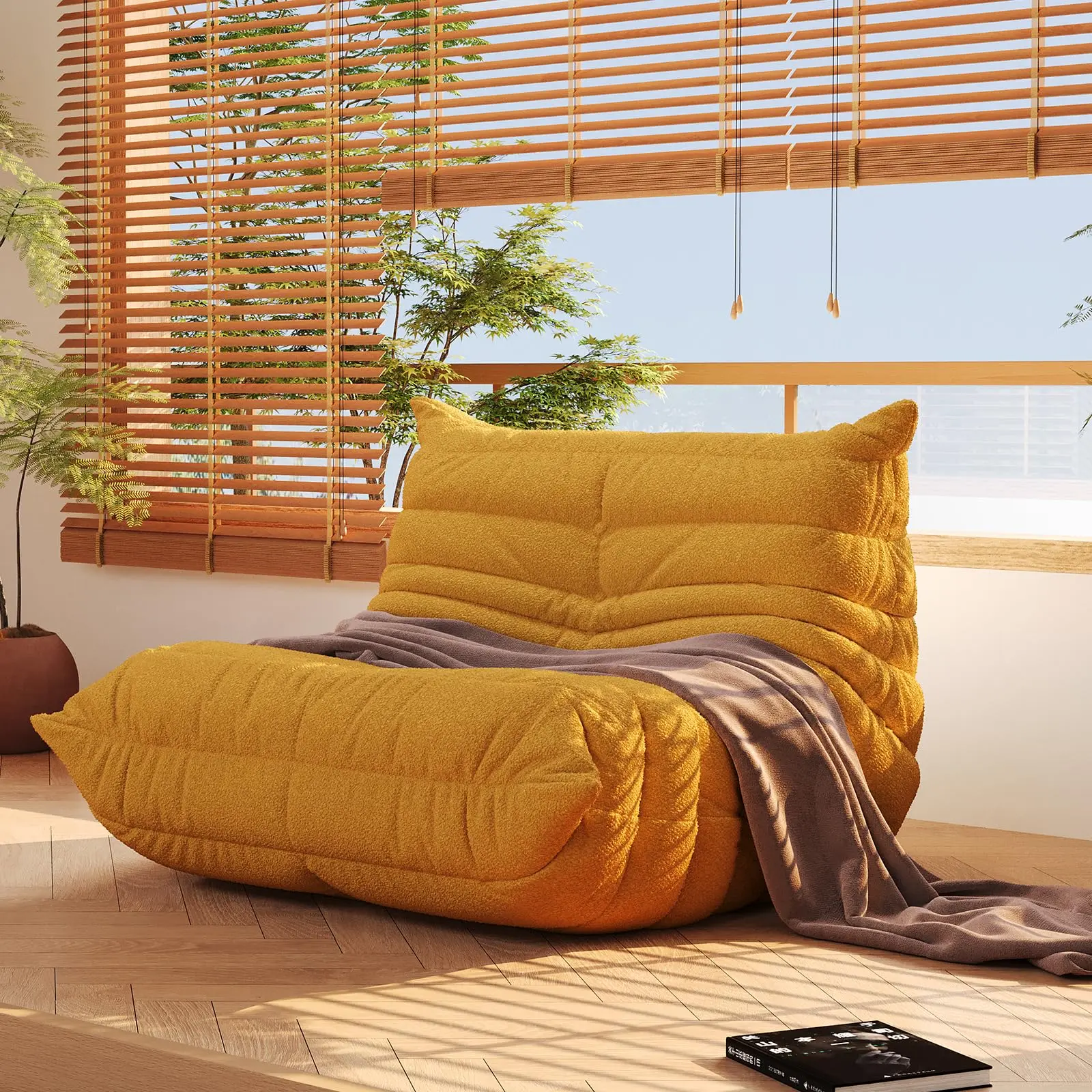Loisel CloudNest Bean Bag Sofa – Ultra Soft Memory Foam Lounge Chair for Living Room, Bedroom & Home Office