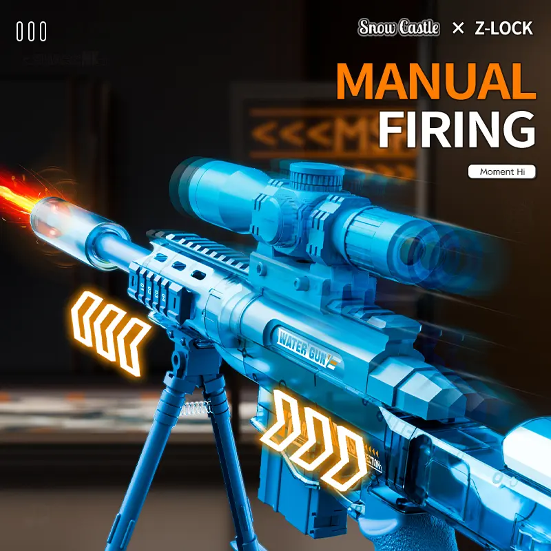 Ultimate Automatic Electric Water Blaster with Glowing Muzzle & Drum Magazine