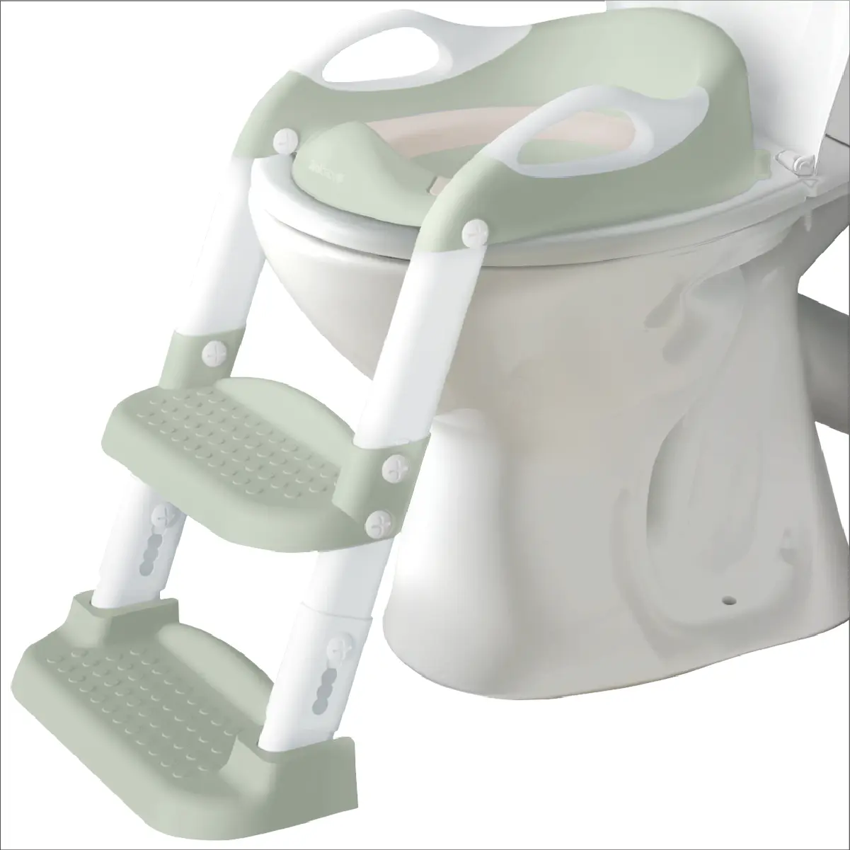 Jool Baby NAPPA Award Potty Training Seat 2 Step Ladder, Foldable Adjustable Toilet Seat with Splash Guard for Toddlers