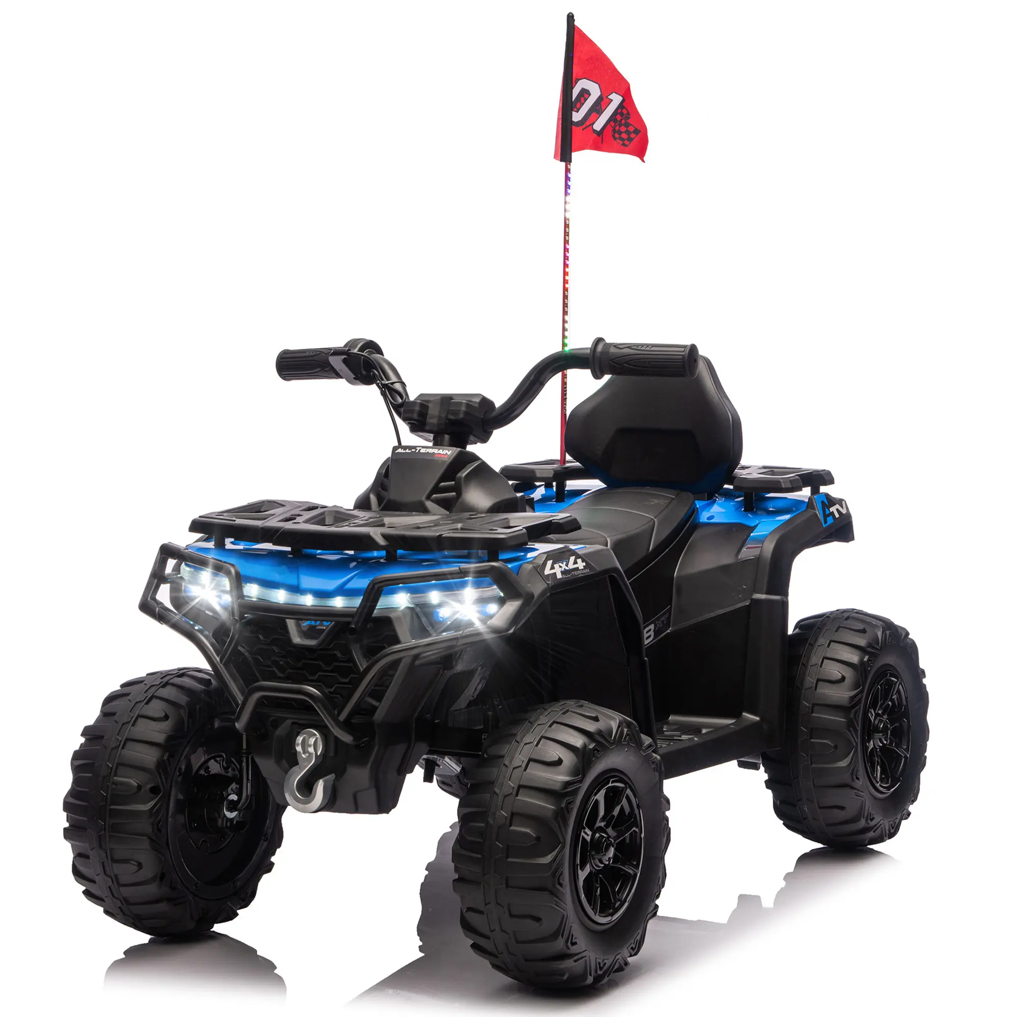 24V Kids Ride-On ATV | 160W Dual Motors, Bluetooth Music, LED Lights & Off-Road Design