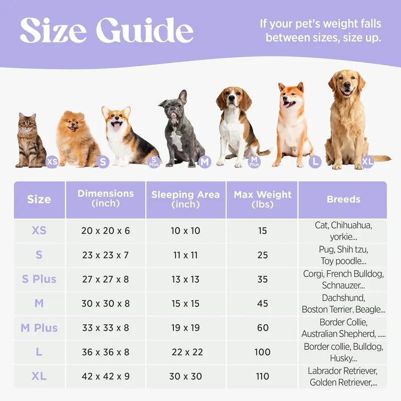Lesure Soft Donut Bed – Fluffy Calming Pet Bed for Dogs & Cats, Washable Round Plush Bed with Anti-Slip Bottom