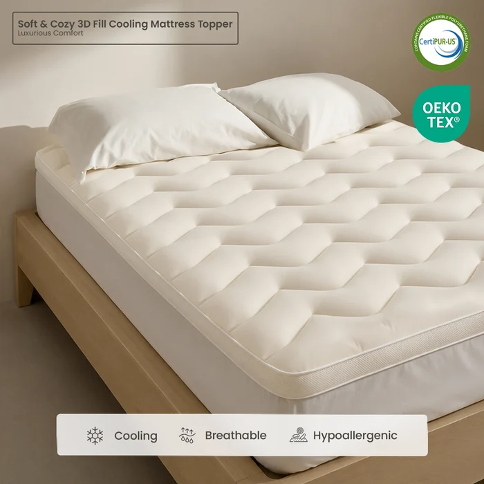 NLFZEK 3D Cooling Mattress Topper