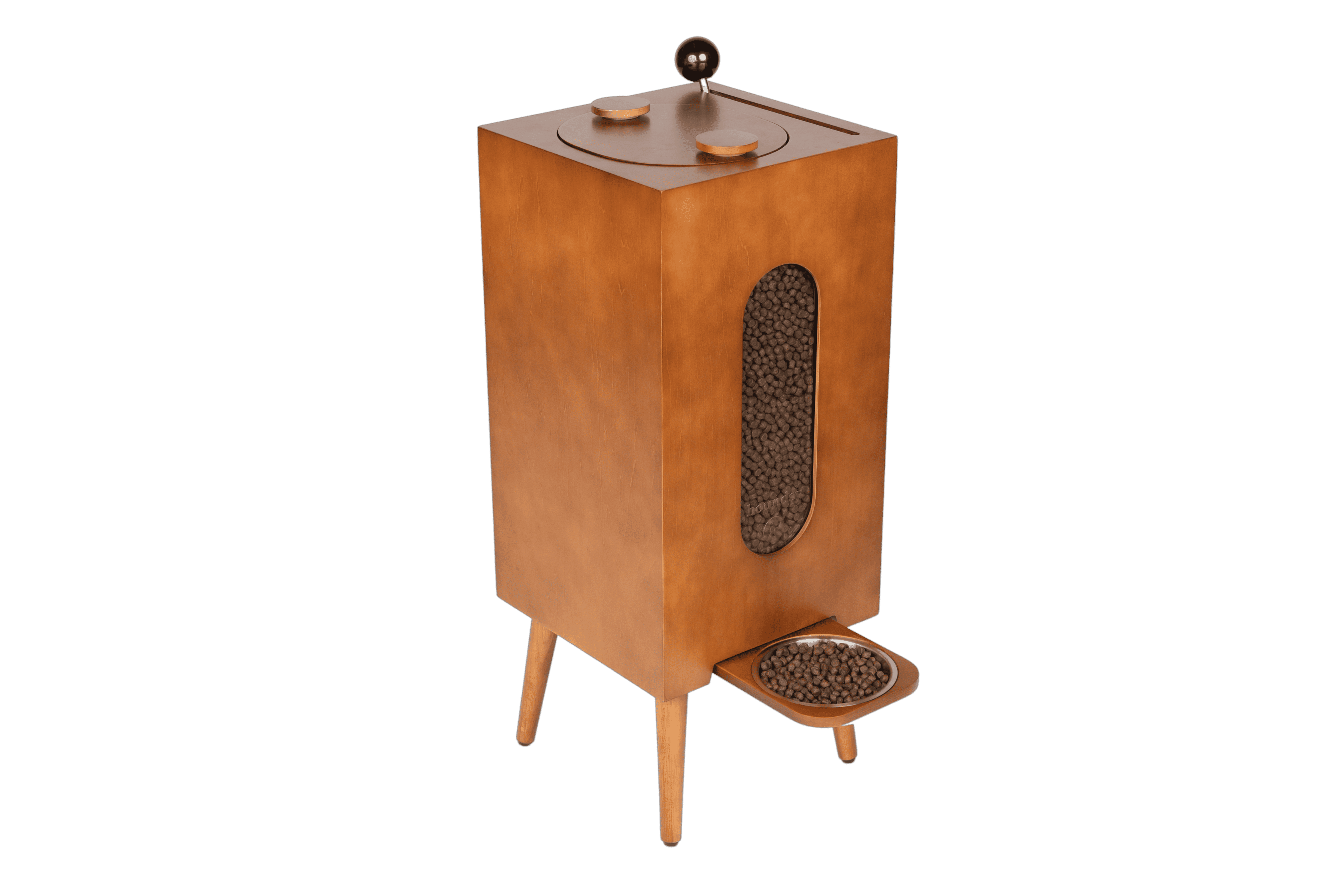NLFZEK Kibble Dispenser | Elevated Dog Food Storage & Feeding Station with Stainless Steel Bowl