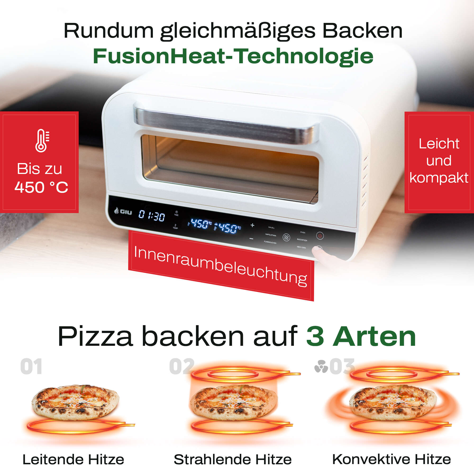 GIU Electric Pizza Oven - for Neapolitan pizza