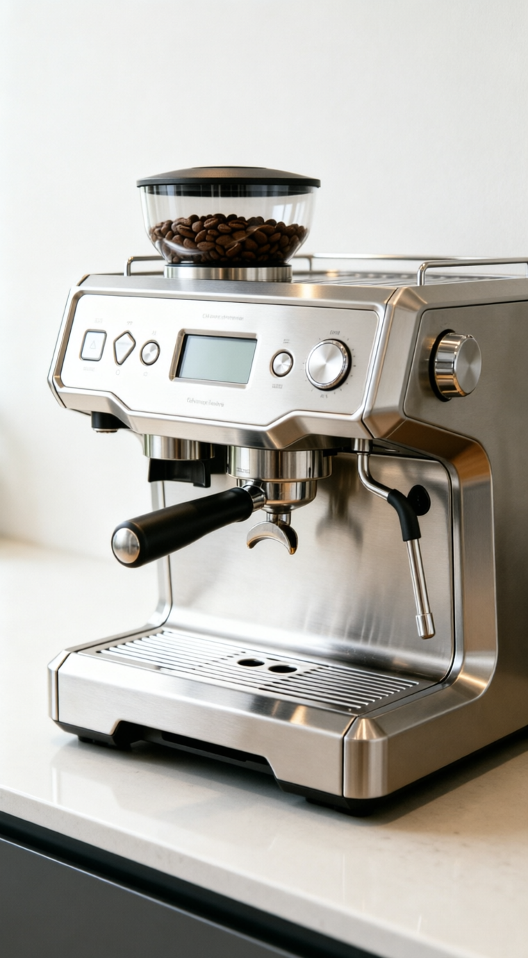 FXJYF All-in-One Espresso Coffee Machine With Built-in Grinder
