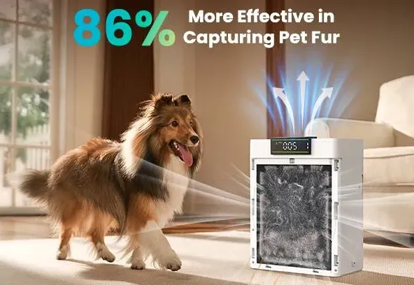 oneisall air purifiers for home pets, 3-in-1 Washable HEPA Filter, Dual-Sided Filter with 200g Activated Carbon, Pet-Friendly Design &ndash; Pet Lock, Allergen Relief & Odor Removal Summervibes Petlovers summerwins