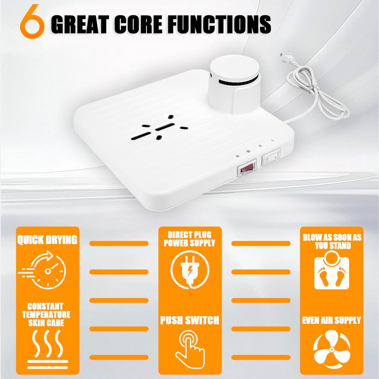 Full Body Dryer | 960W Hands-Free Sensor Air Dryer with Warm & Cool Air, 2 Speeds