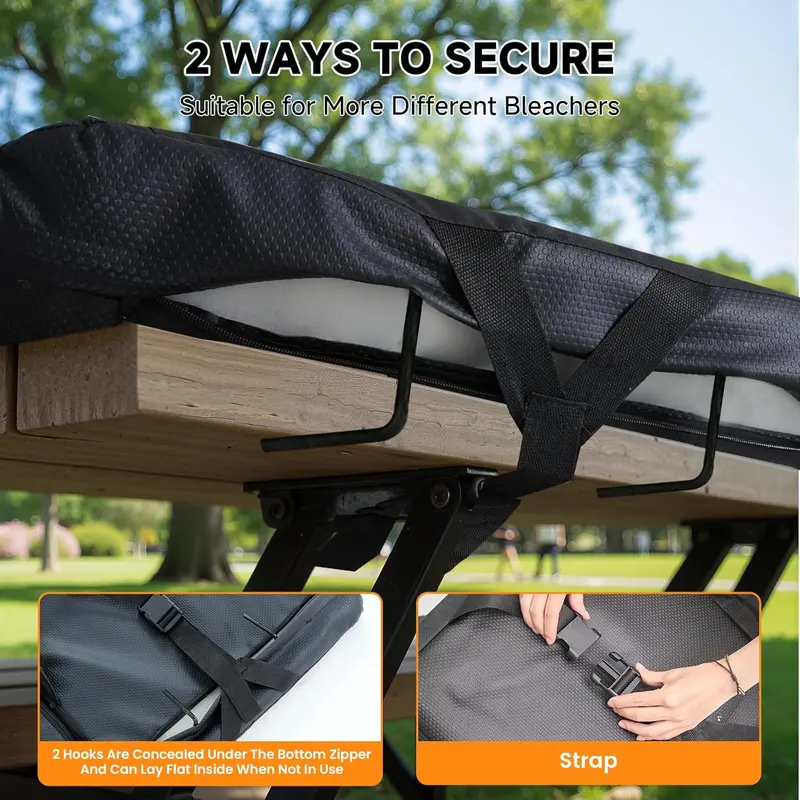 Heated Stadium Seat | 3 Heat Levels, 6 Recline Positions & Armrests
