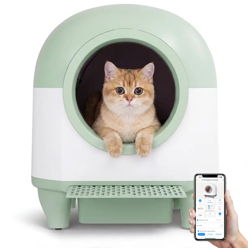 Smart Self-Cleaning Cat Litter Box – App Control, Odor Control & Automatic Cleaning