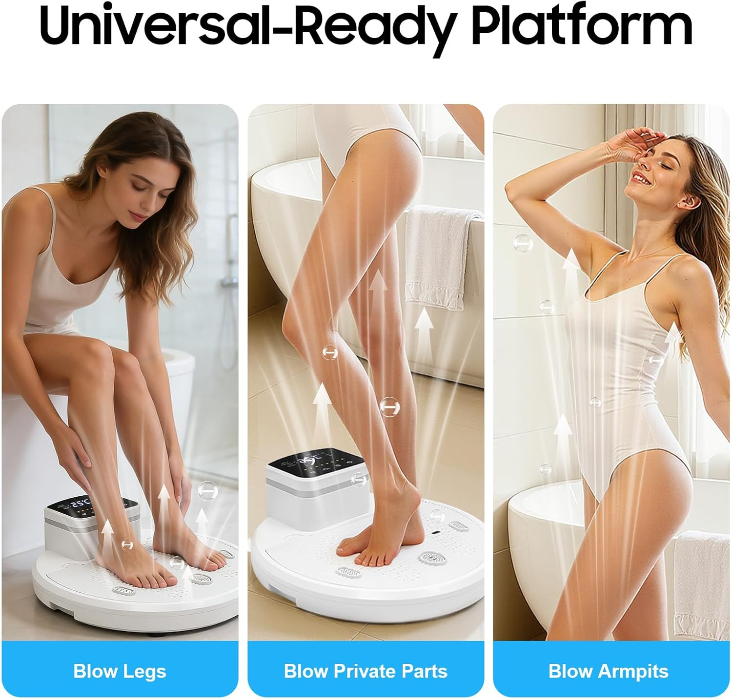Full Body Dryer | 1400W Hands-Free Infrared Sensor, 4 Speeds with Warm & Cool Air