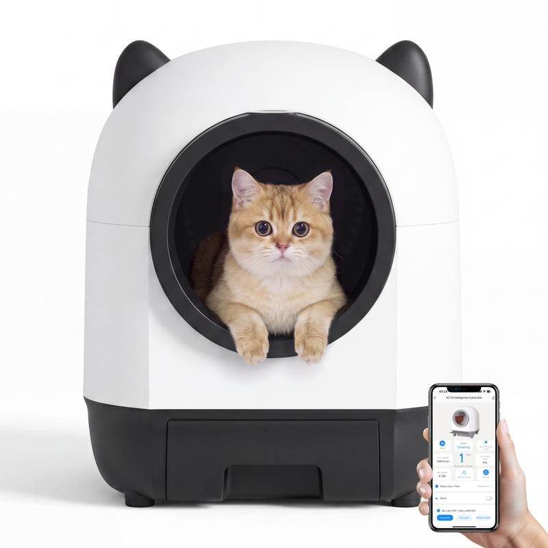 Smart Self-Cleaning Cat Litter Box – App Control, Odor Control & Automatic Cleaning