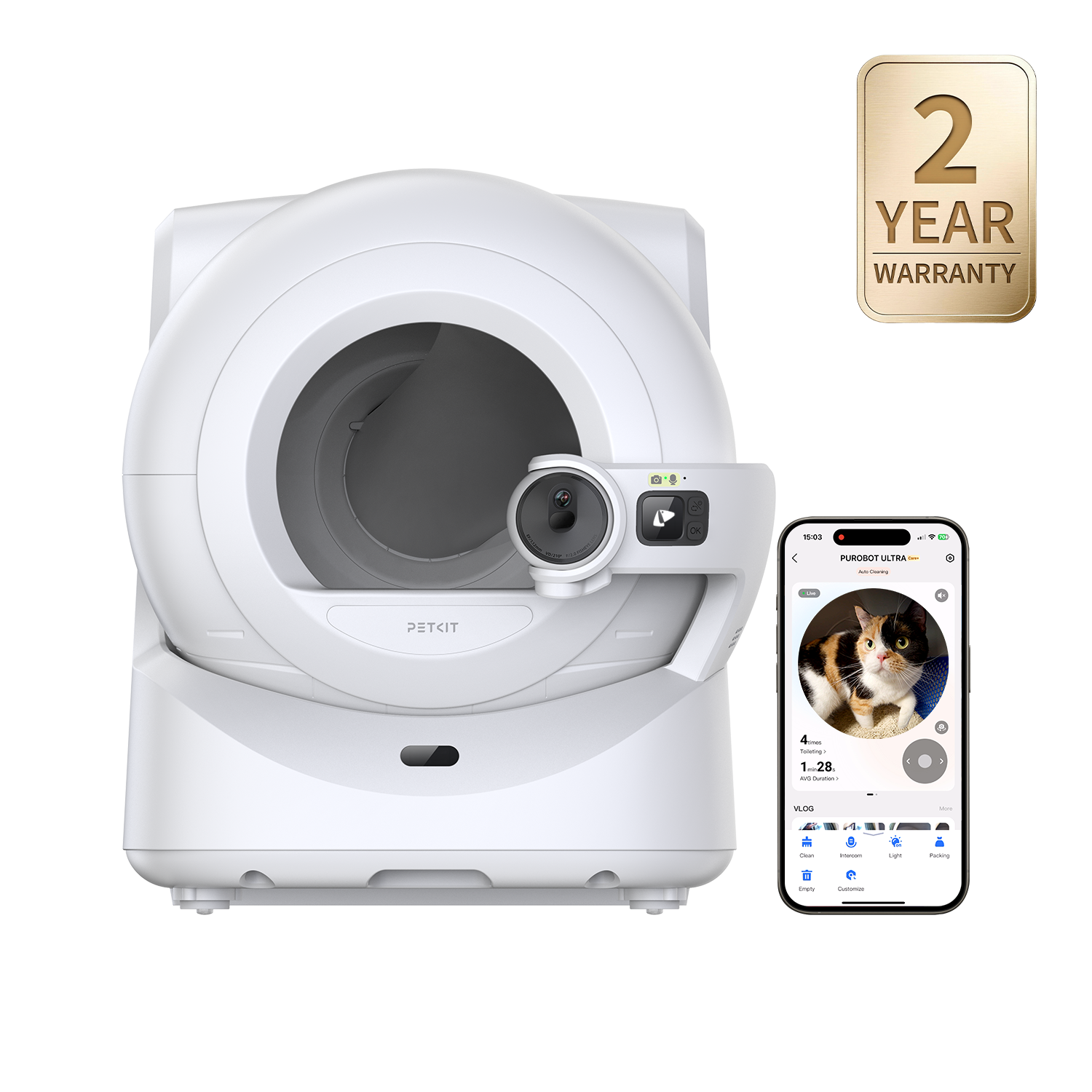 AI Smart Self-Cleaning Cat Litter Box – Auto-Sealing Waste, Multi-Cat Tracking & Odour Control