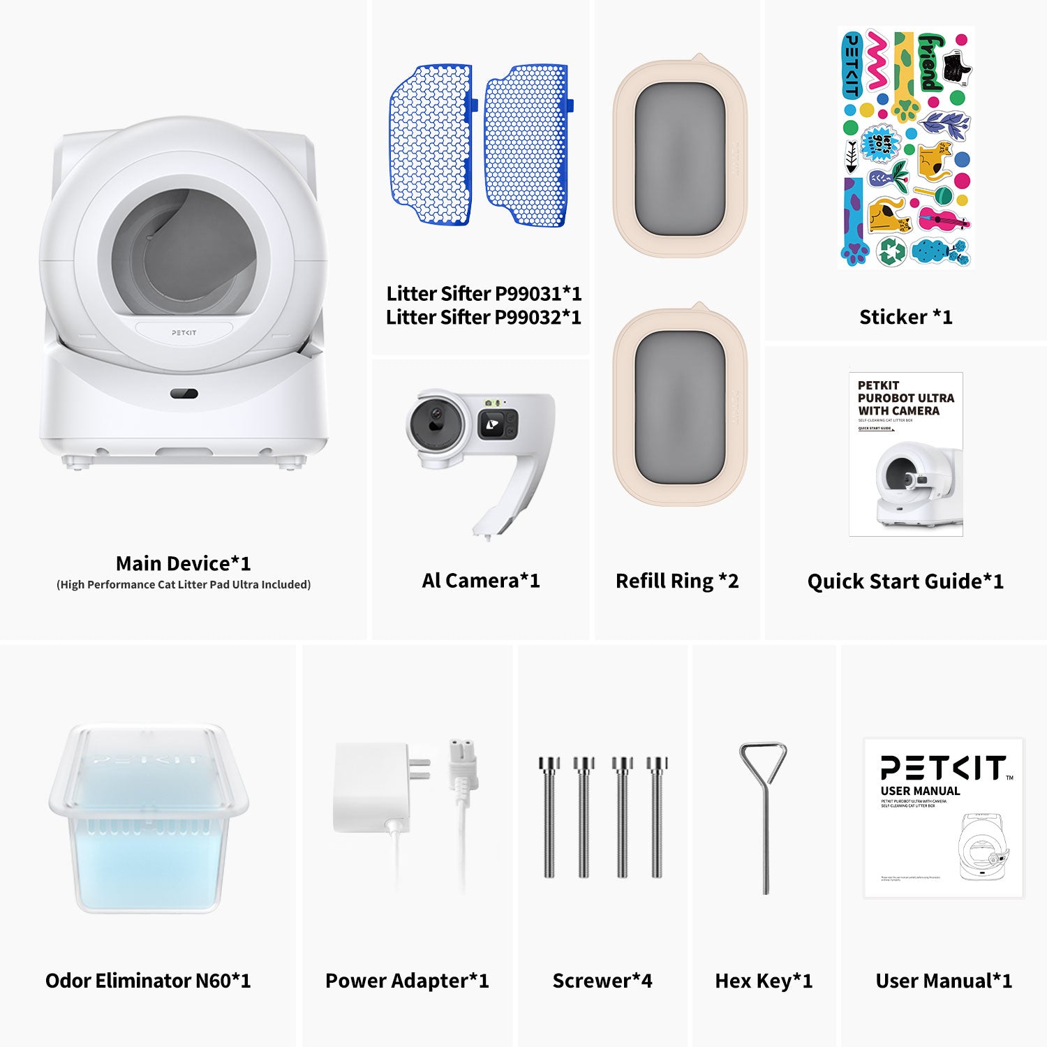 AI Smart Self-Cleaning Cat Litter Box – Auto-Sealing Waste, Multi-Cat Tracking & Odour Control