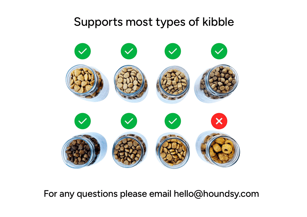 NLFZEK Kibble Dispenser | Elevated Dog Food Storage & Feeding Station with Stainless Steel Bowl
