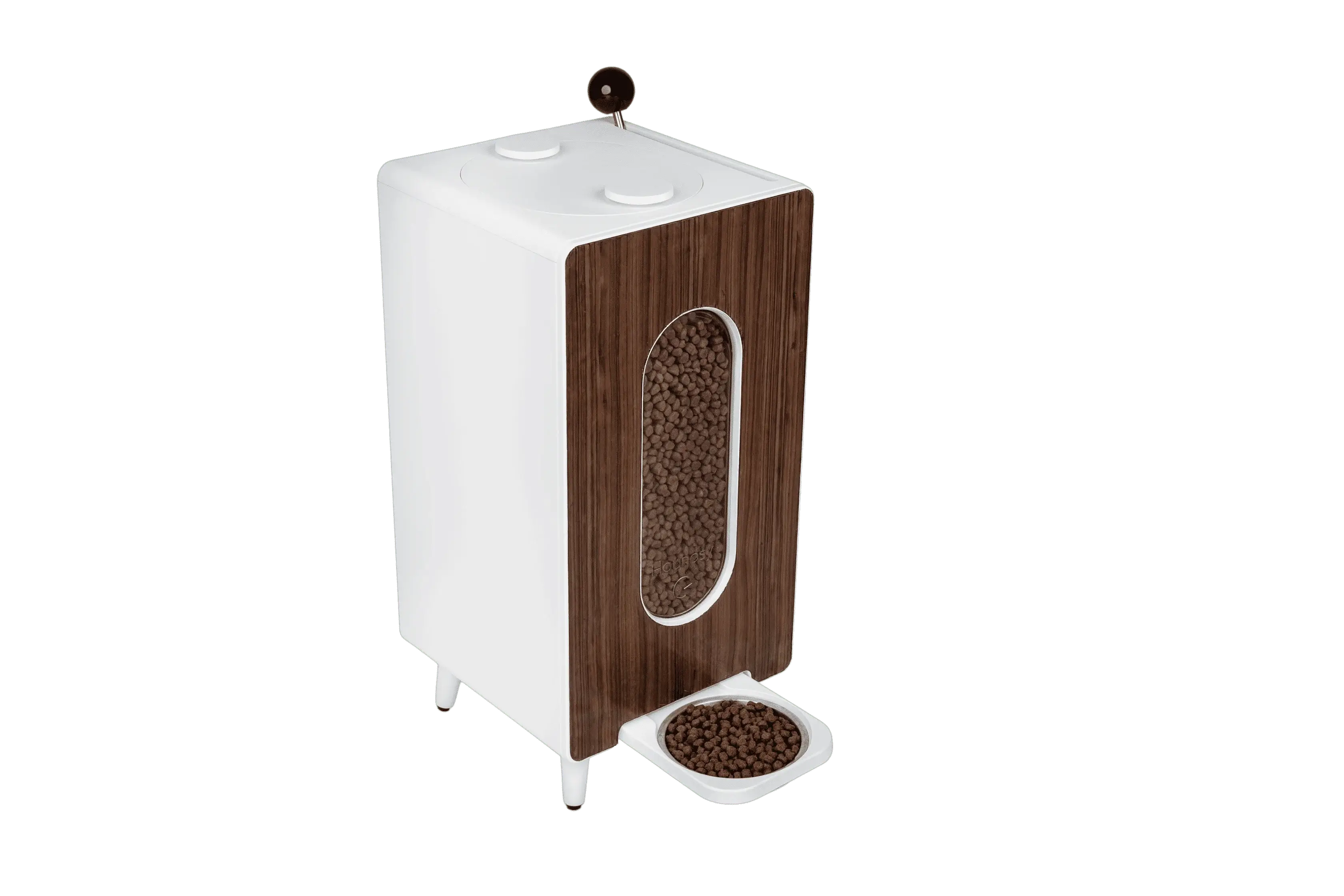 NLFZEK Kibble Dispenser | Elevated Dog Food Storage & Feeding Station with Stainless Steel Bowl