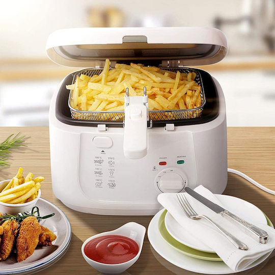 FXJYF 2.5L Deep Fryer with Viewing Window & Temperature Control