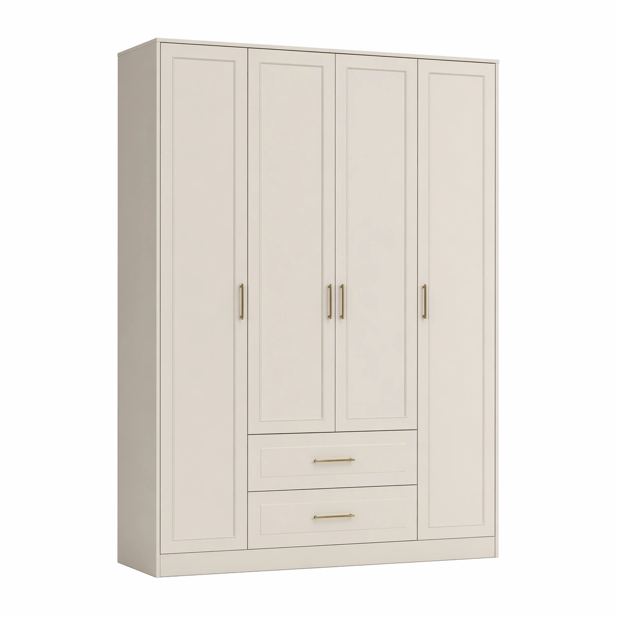 Kleiderschrank holzfaserplatte beige-FURNILUMINA