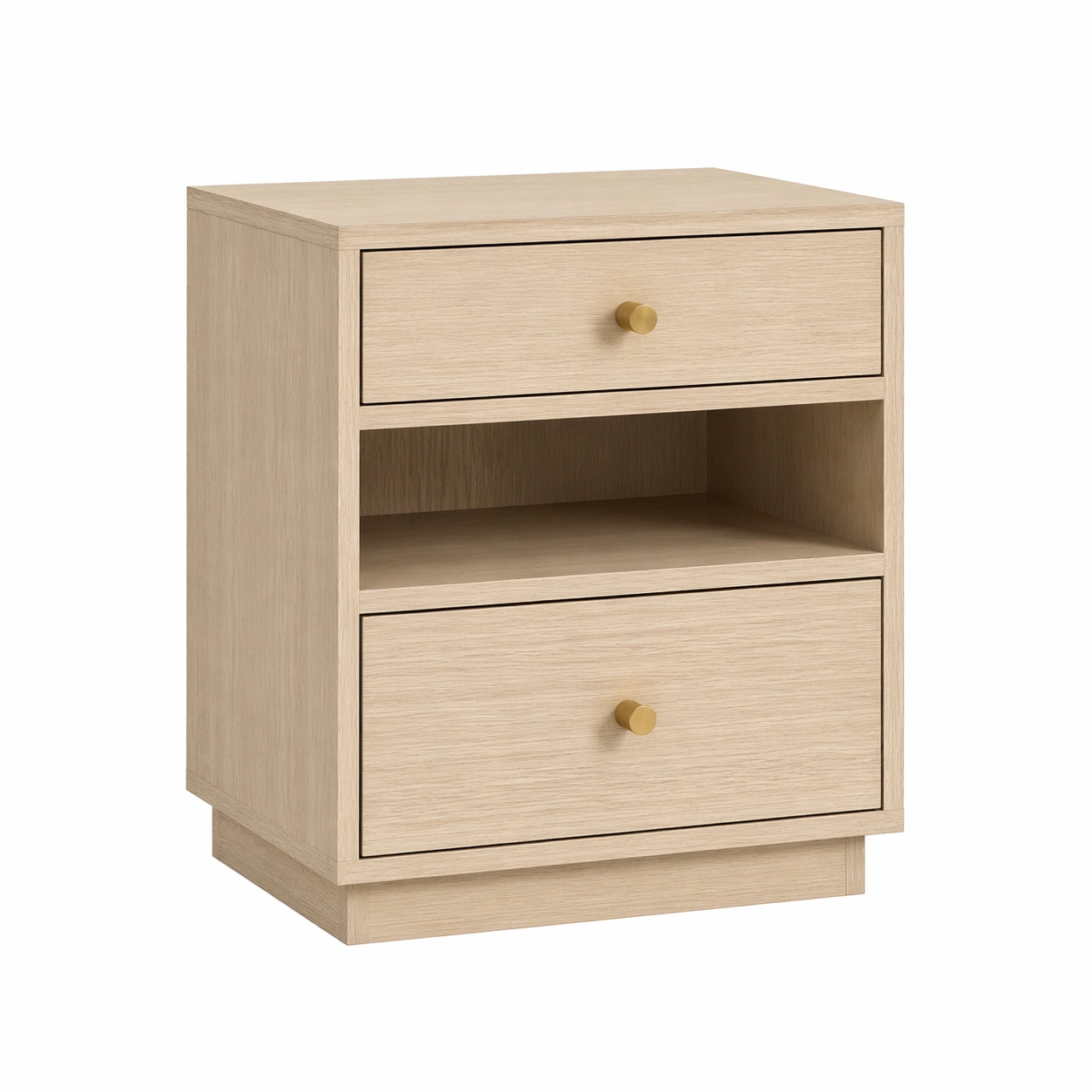 Nachttisch eichenfurnier beige-FURNILUMINA