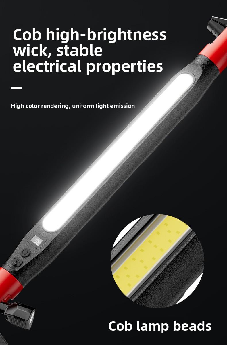 Professional Mechanic Work Light, Foldable Magnetic LED Shop Light for Garage, Hands-Free Under Hood Auto Repair Lamp, USB-C Fast Charging