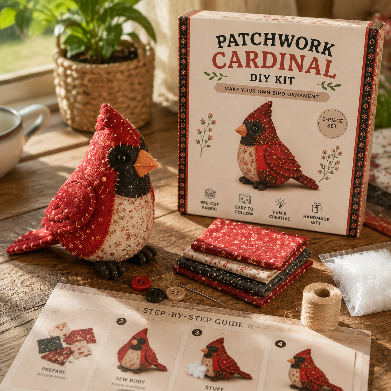🐭🧵 Patchwork Mouse DIY Kit