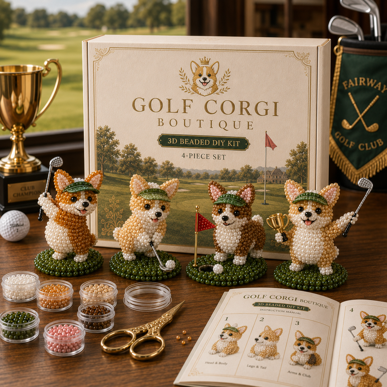 ⛳🧵 TINY BEAD GOLF CLUB COLLECTION