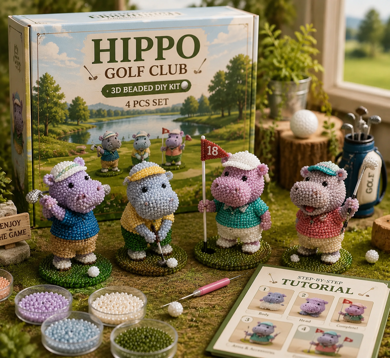 ⛳🧵 TINY BEAD GOLF CLUB COLLECTION