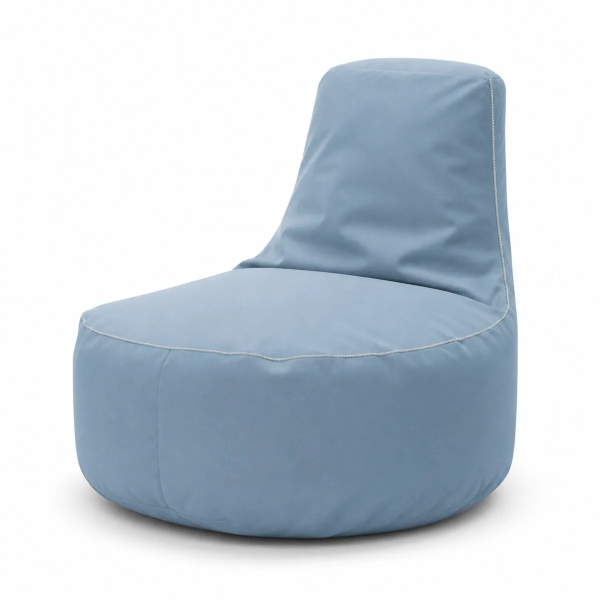 Pouf en polyester bleu clair 80x80x75 cm-Novvortex