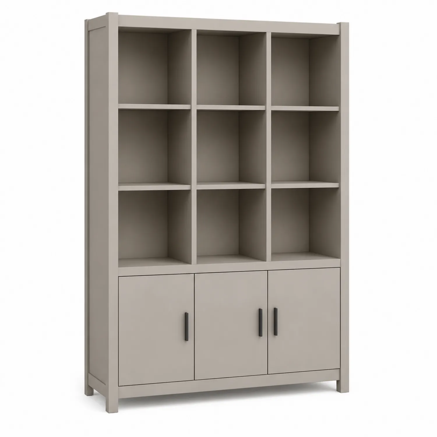 Holz Bücherregal 180x120x30 cm Grau-Lumriven
