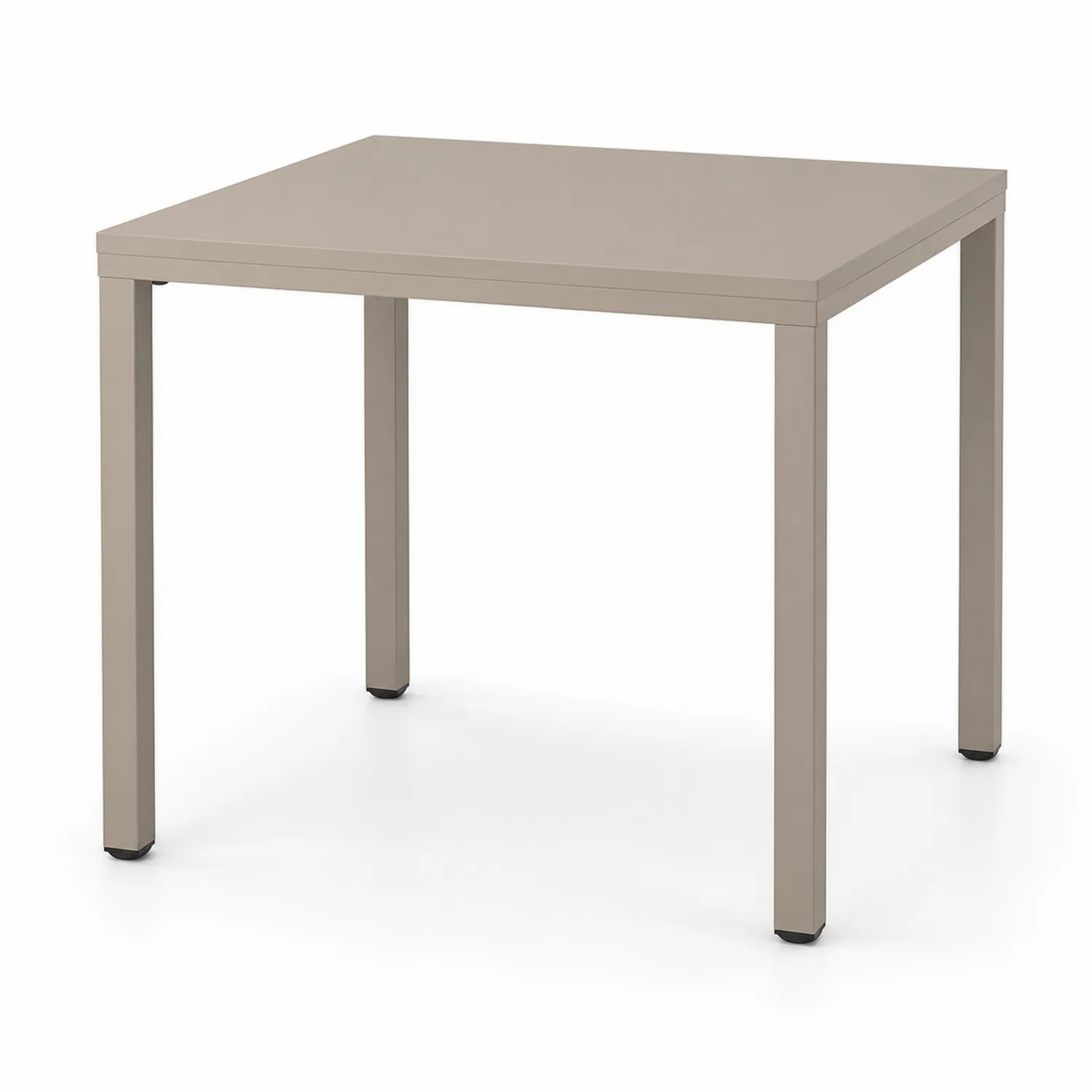 Rechteckiger Gartentisch 140x80 cm Aluminium Beige-Lumriven