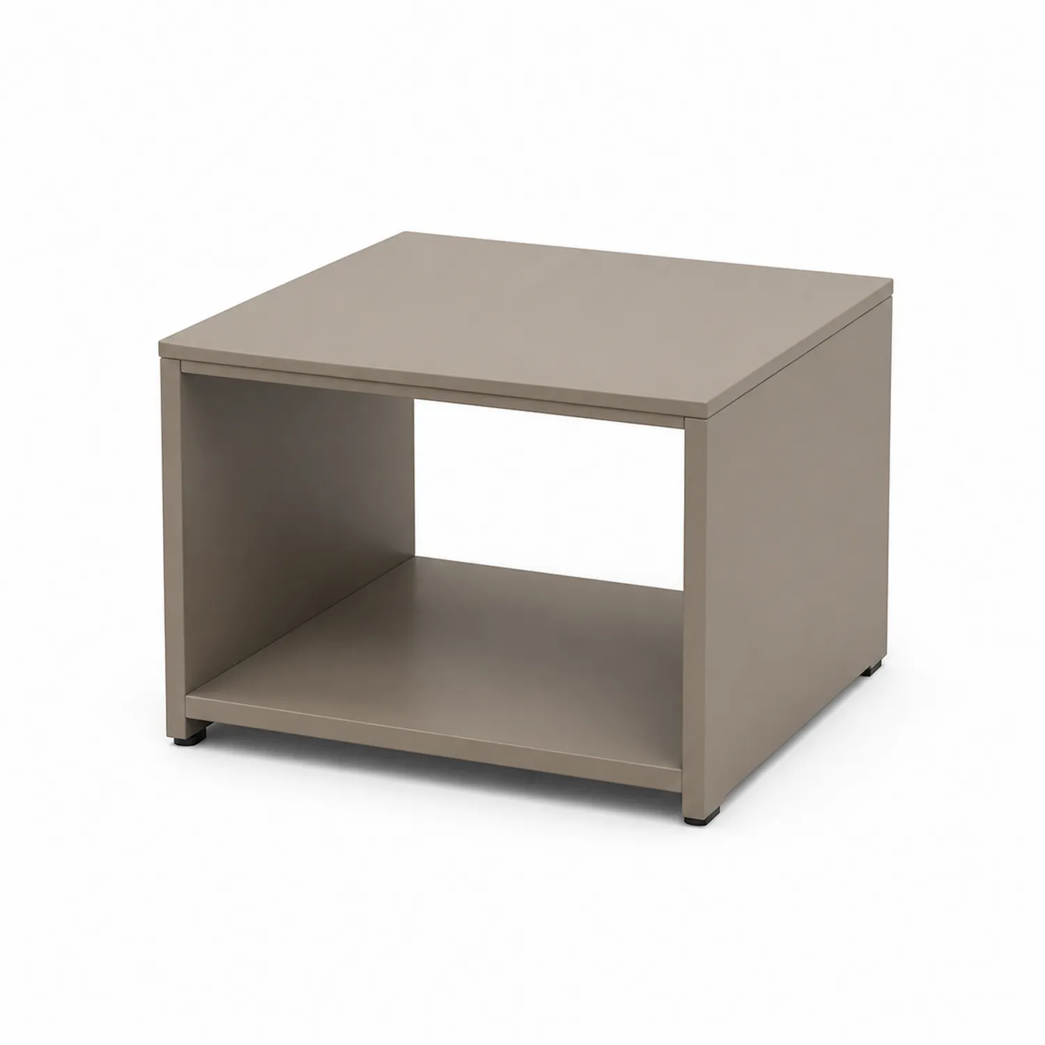 Garten-Couchtisch quadratisch Aluminium Beige-Lumriven