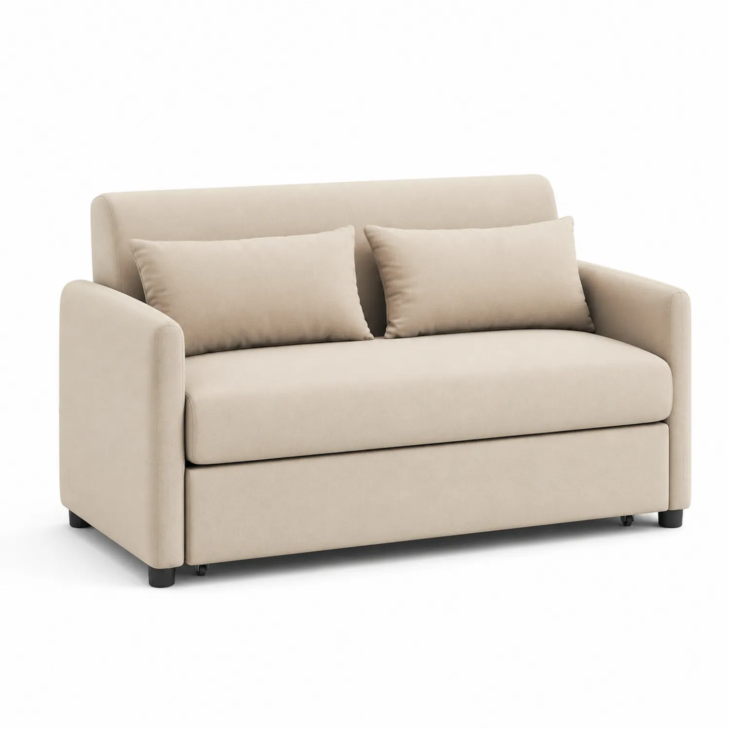 Zweisitzer-Sofa aus Mikrofaser Beige-Lumriven