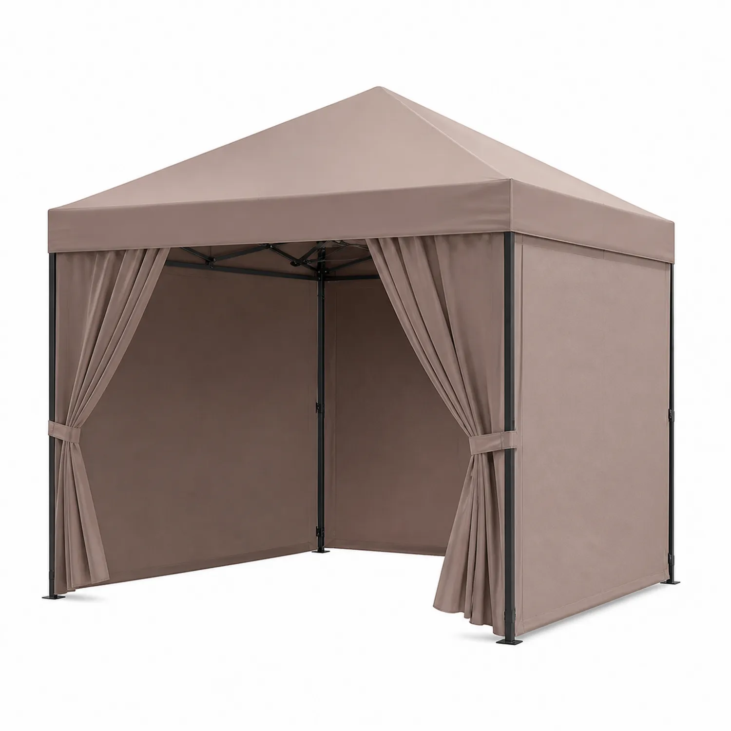 Pavillon 3x3m Stahl Polyester Beige-Lumriven