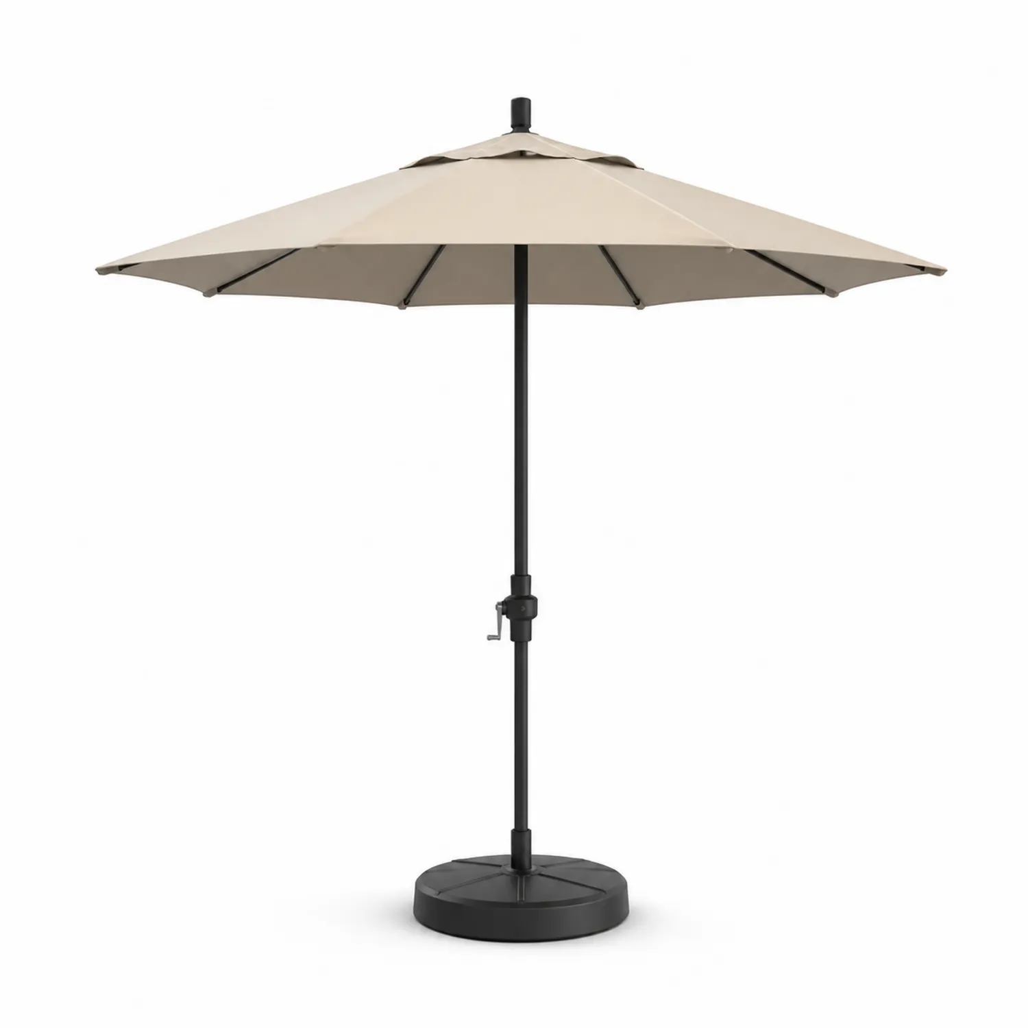 Runder Sonnenschirm 3m Polyester Stahl Beige-Lumriven