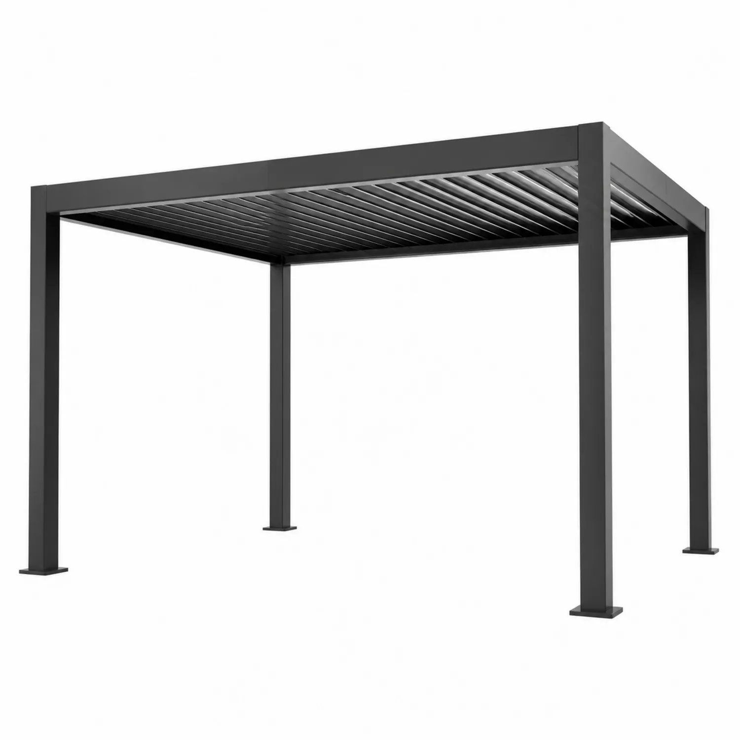 Aluminium Pergola mit Lamellendach 300x400cm Anthrazit-Lumriven