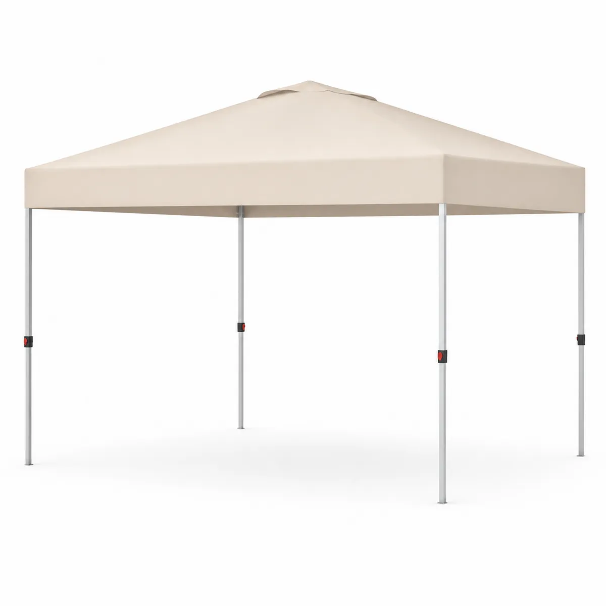 Gartenpavillon Rechteckig 3x3 m Beige Polyester Stahl