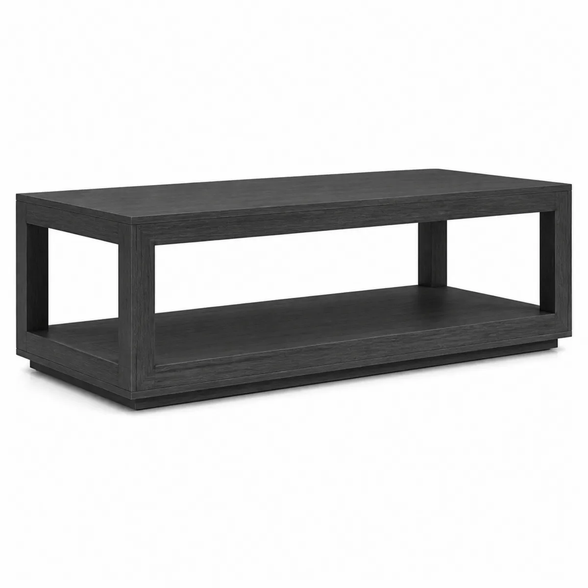 Rechteckiger Couchtisch MDF Dunkelgrau 120x60x40 cm